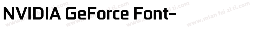 NVIDIA GeForce Font字体转换